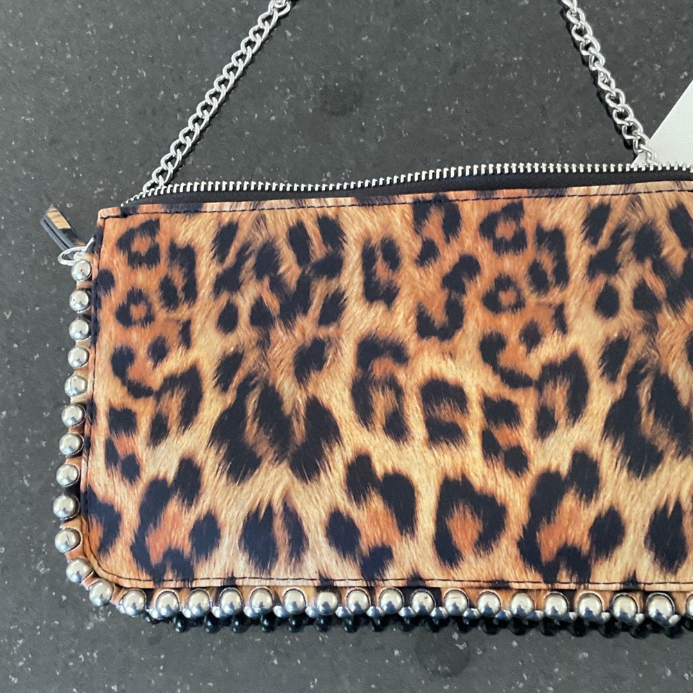 Leopard Print clutch or cross body